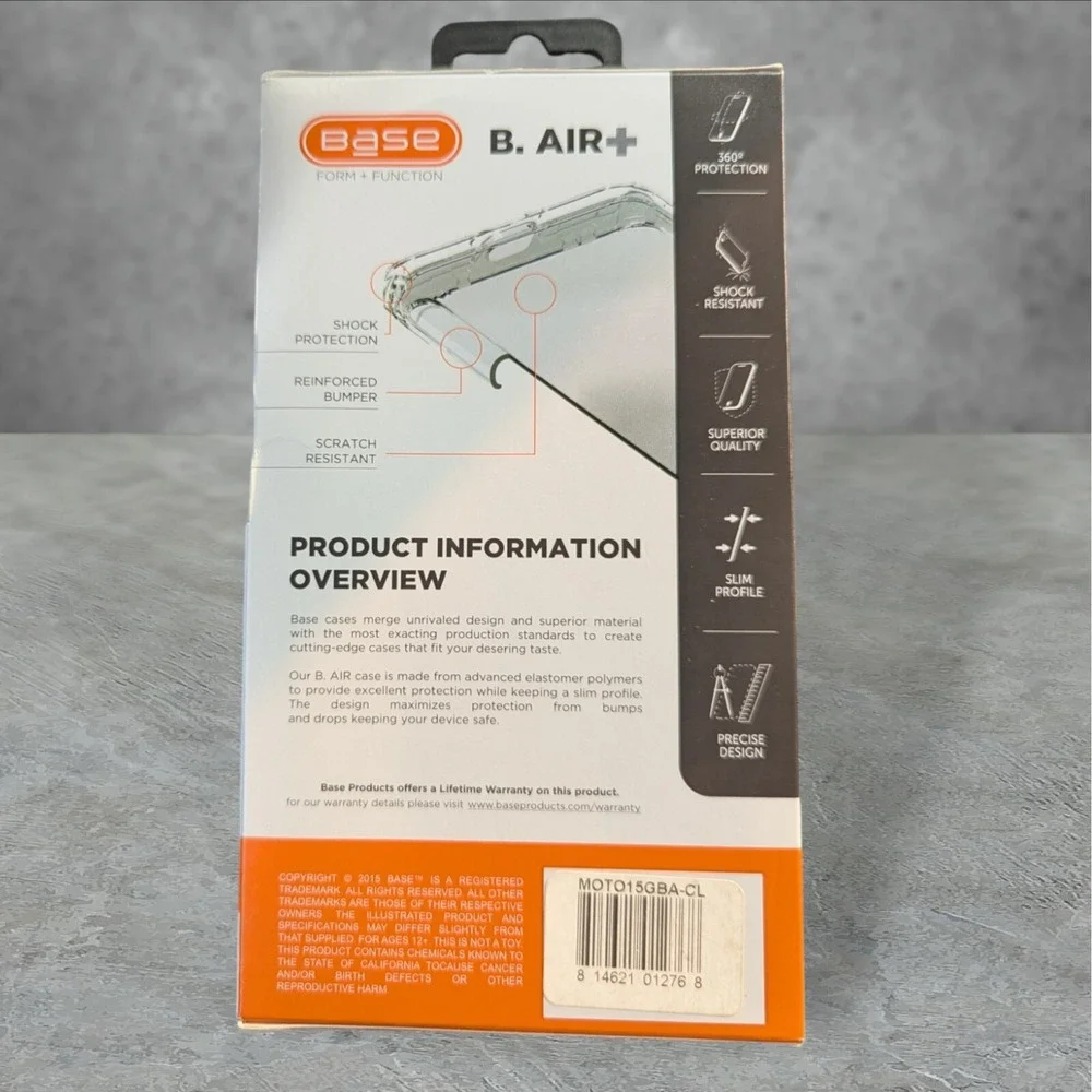 T1. Base‎ B. Air+ Series Case For Moto One 5G In Clear